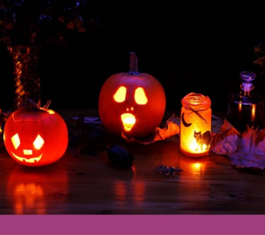 Halloween Walk med lys og lygte i Skærbæk
